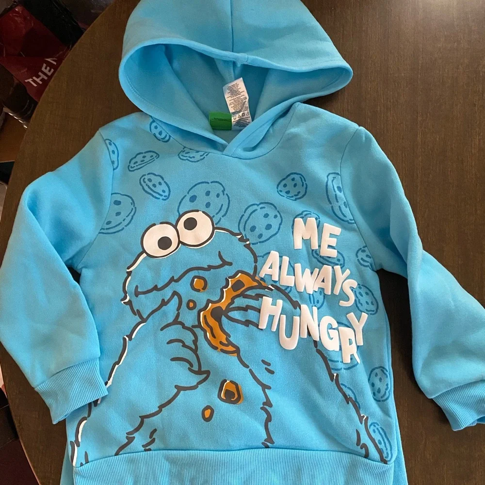 New - never worn Sesame Street Cookie Monster sweat set - Picture 2 of 3